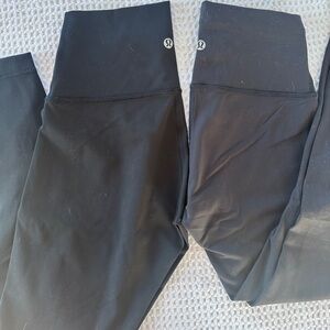 2 lululemon pants black. Size 4  lululemon Align™ High-Rise Pant. Barely new
